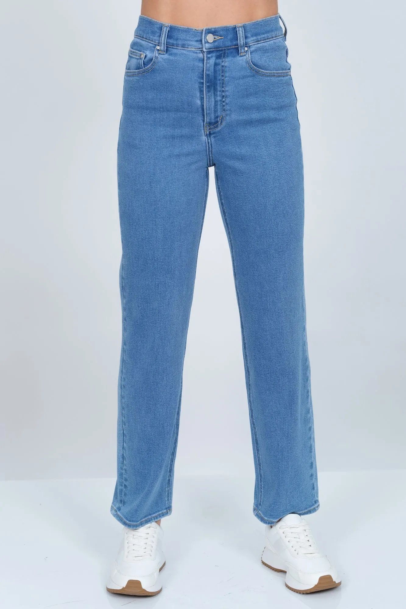 LIOR Women's Mom Jeans Relaxed Fit Straight Leg - "Juno"