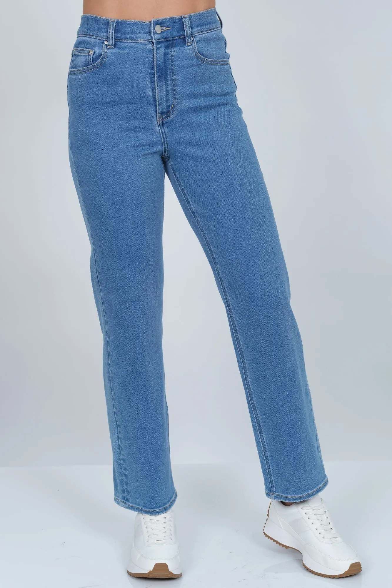 LIOR Women's Mom Jeans Relaxed Fit Straight Leg - "Juno"