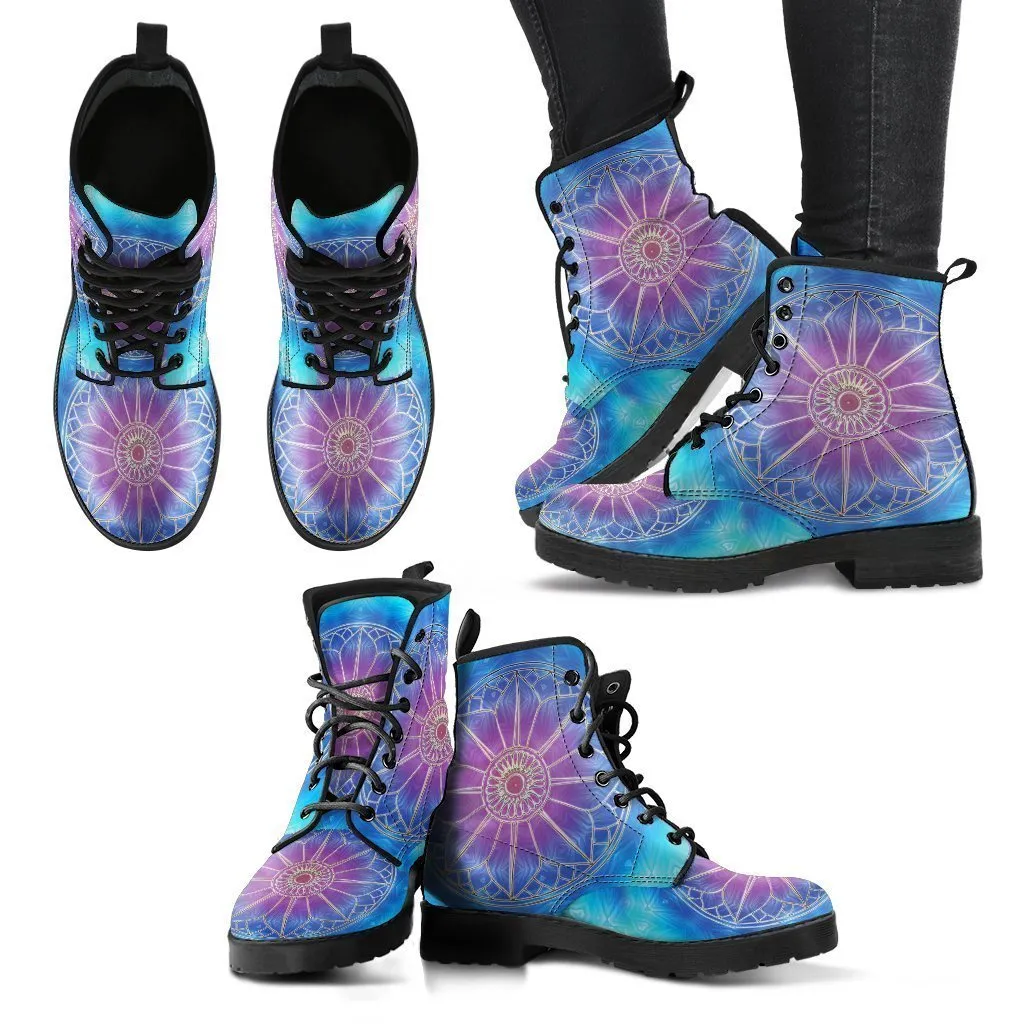 Mandala Leather Boots