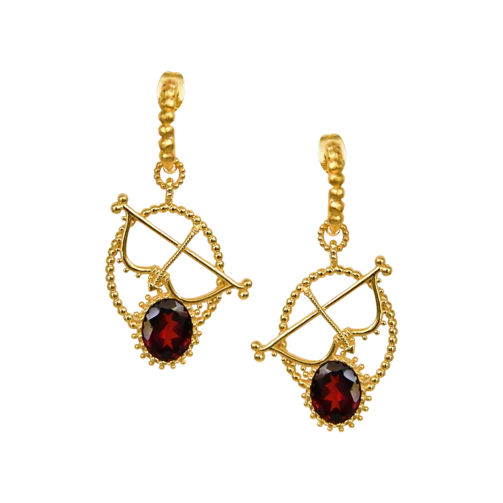 mountain & moon sagittarius earrings
