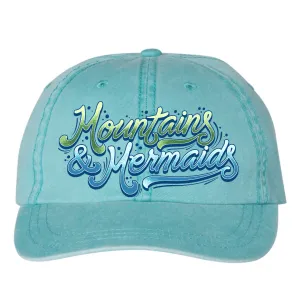 Mountains & Mermaids Pigment-Dyed Cap