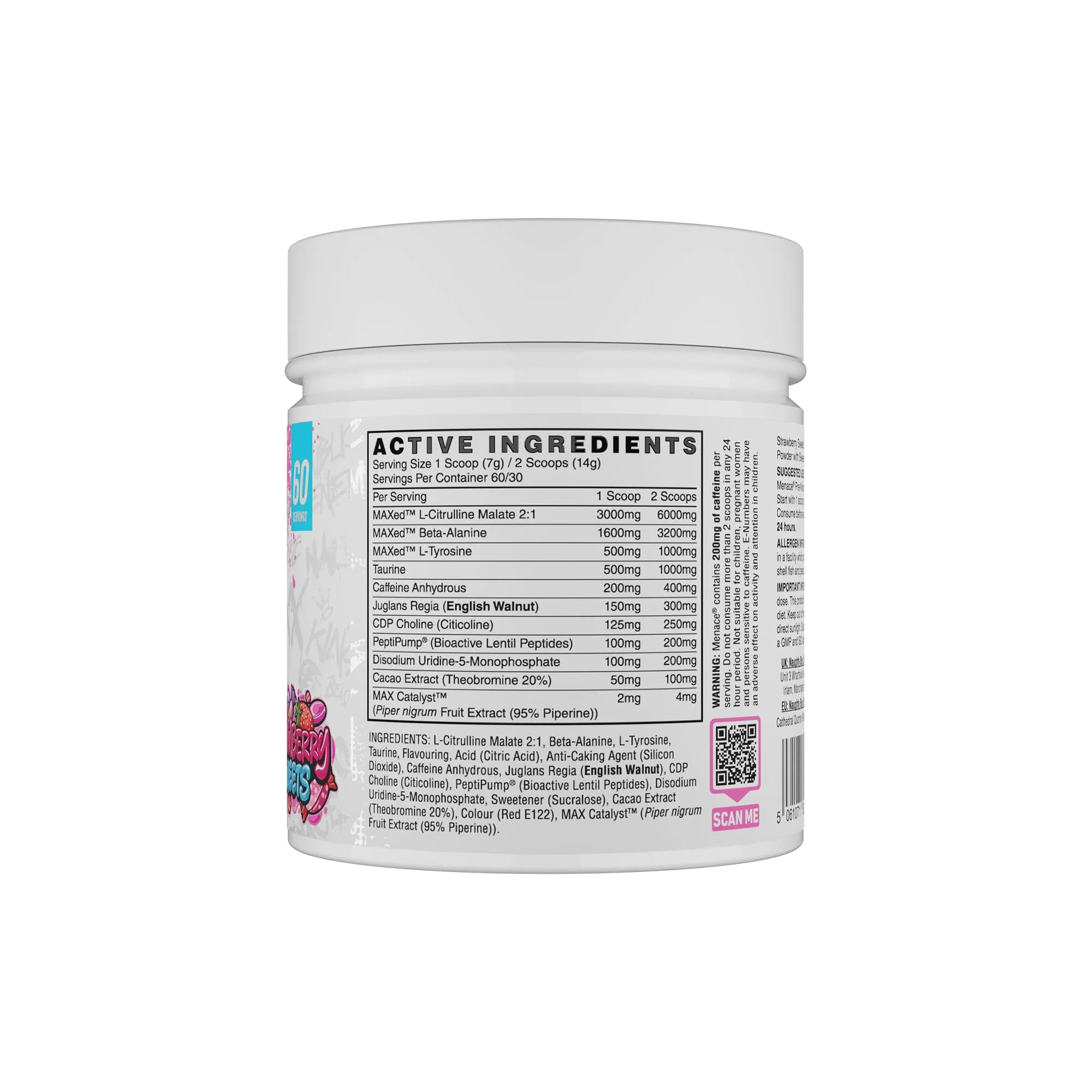 Naughty Boy Menace V2 420g | AI-Powered Peptides for Ultimate Pumps & Performance