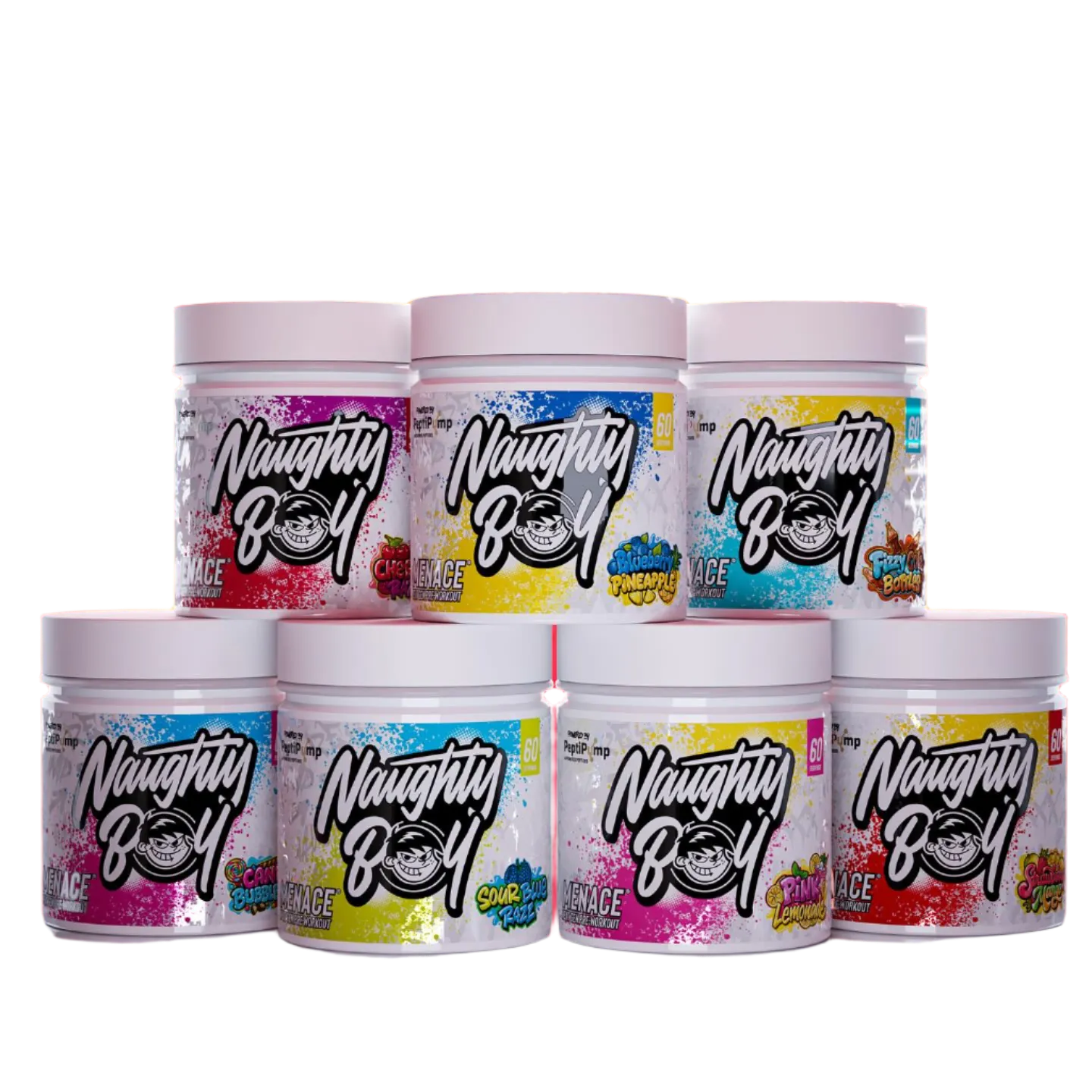 Naughty Boy Menace V2 420g | AI-Powered Peptides for Ultimate Pumps & Performance