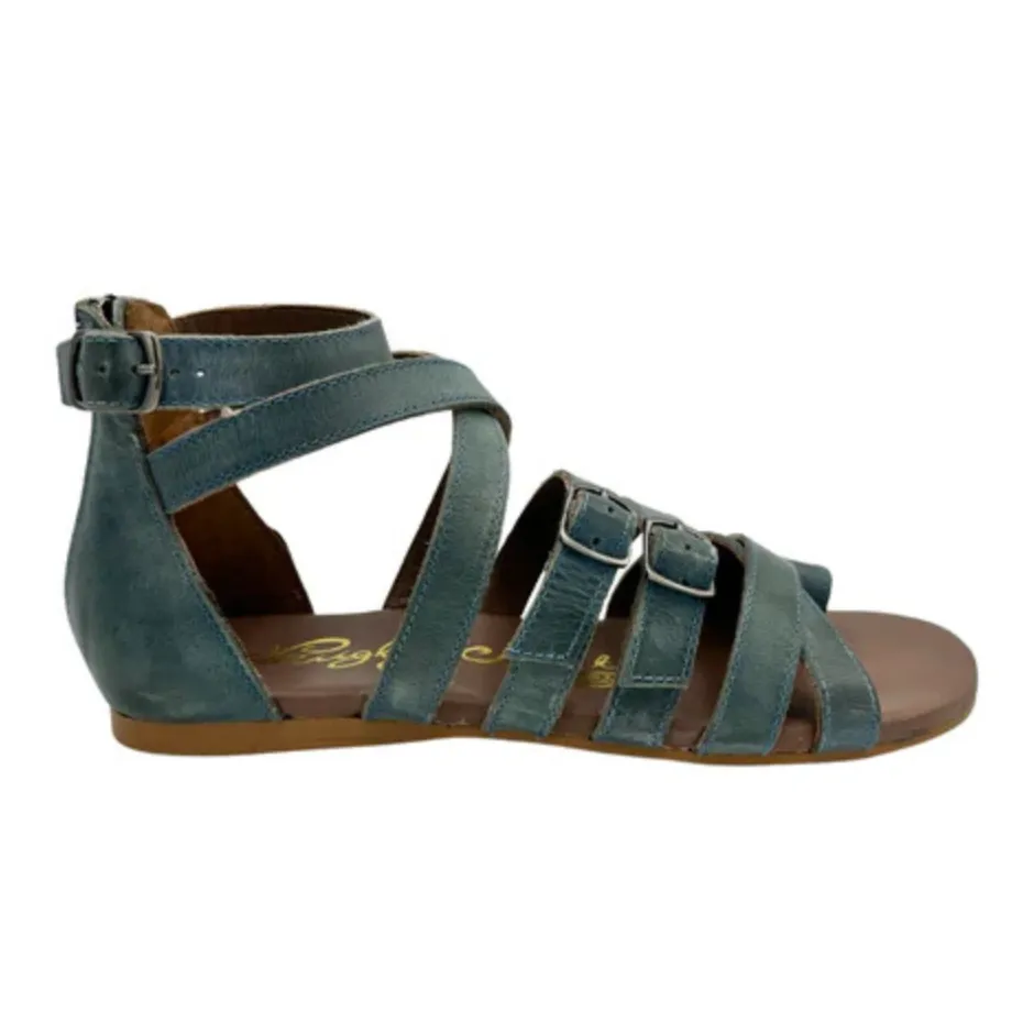 Online Exclusive | Blair Multi-strap Sandals in Teal Blue