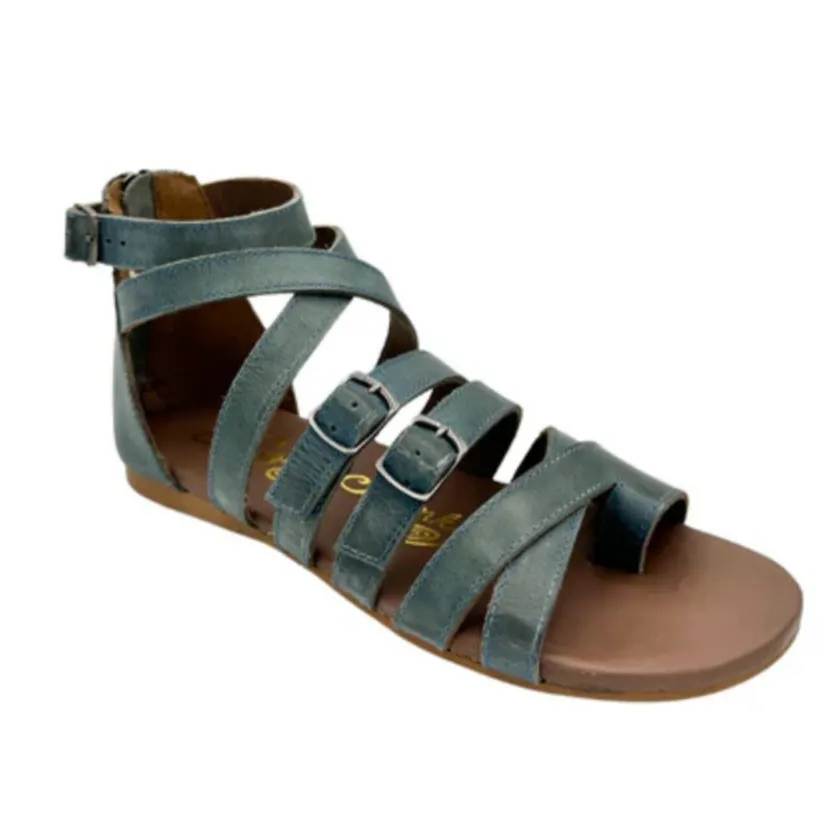 Online Exclusive | Blair Multi-strap Sandals in Teal Blue