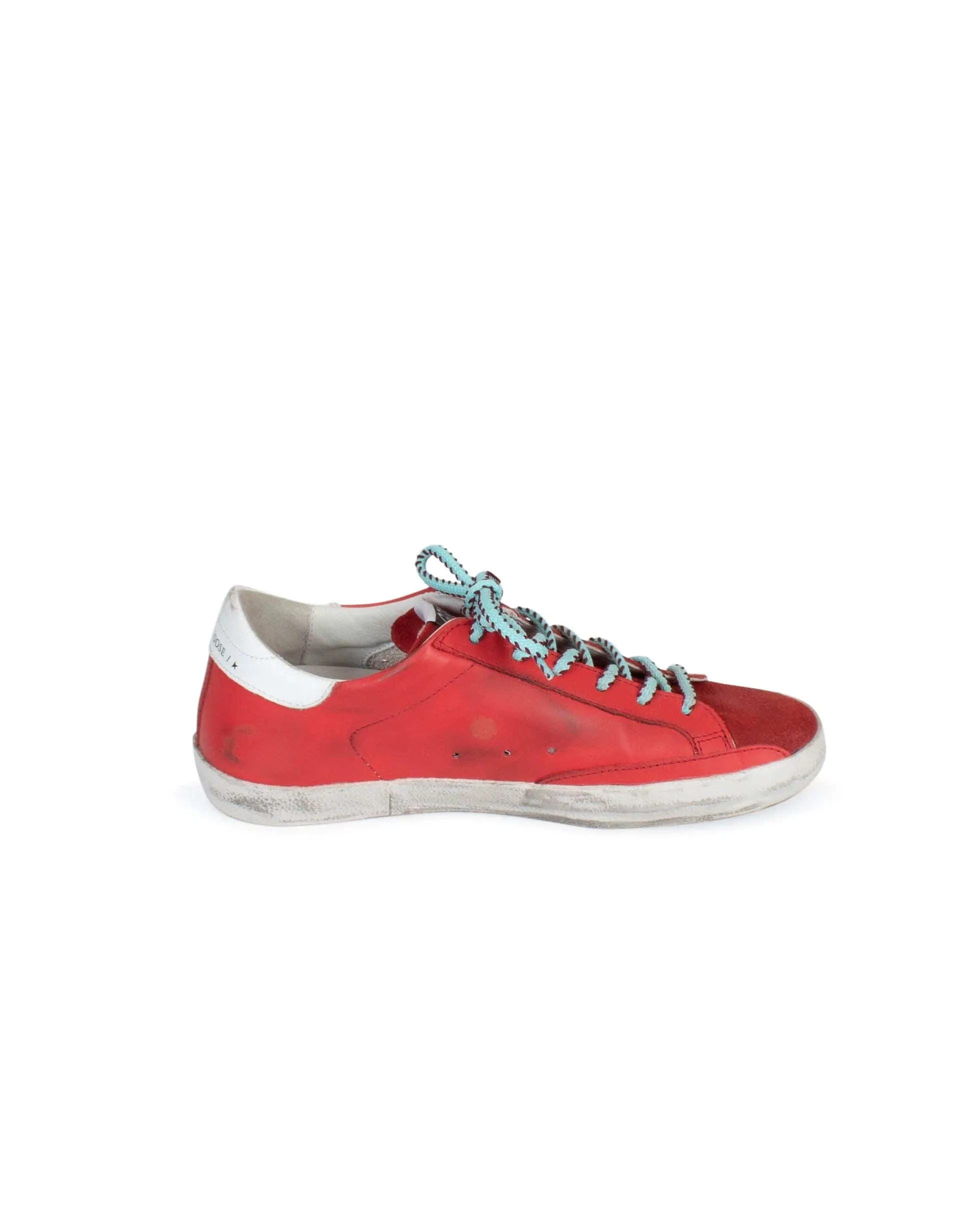 "Superstar" Red Silver Sneakers