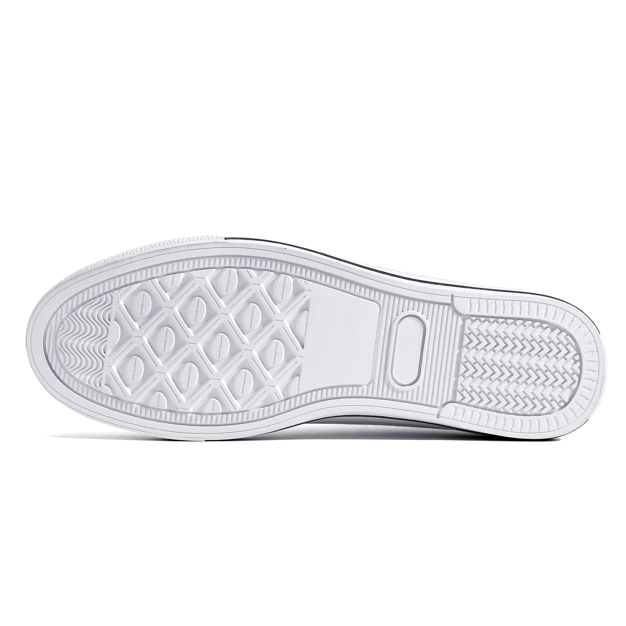 Real White Logo on Aqua Background Canvas Sneakers