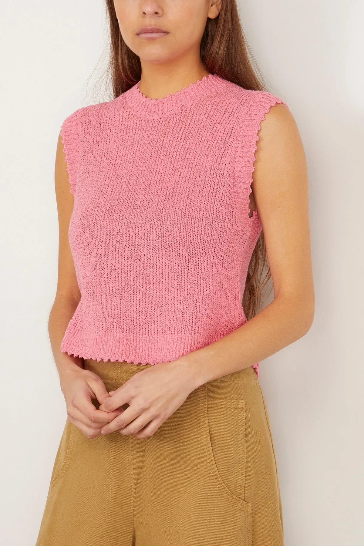 Relent Top in Neon Pink