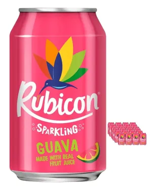 Rubicon Sparkling Guava Juice Drink Multipack, 24 x 330 ml