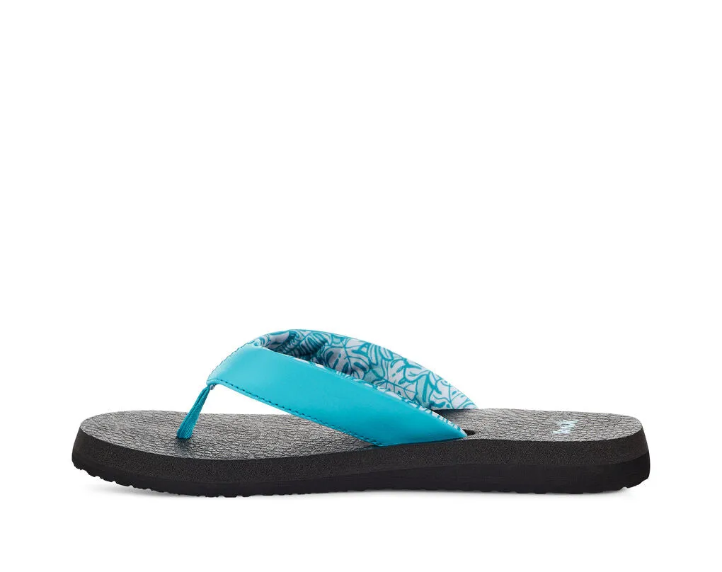 Sanuk Women's Yoga Mat Flip Flop - Scuba Blue 1139334