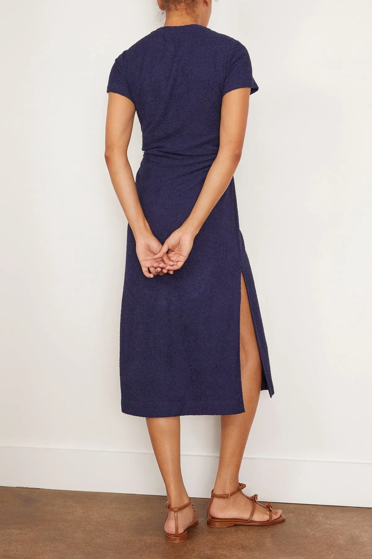 Short Sleeve Aurora Dress in Maritime Blue