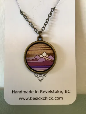 Sick Chick Purple Mountain Necklace #21