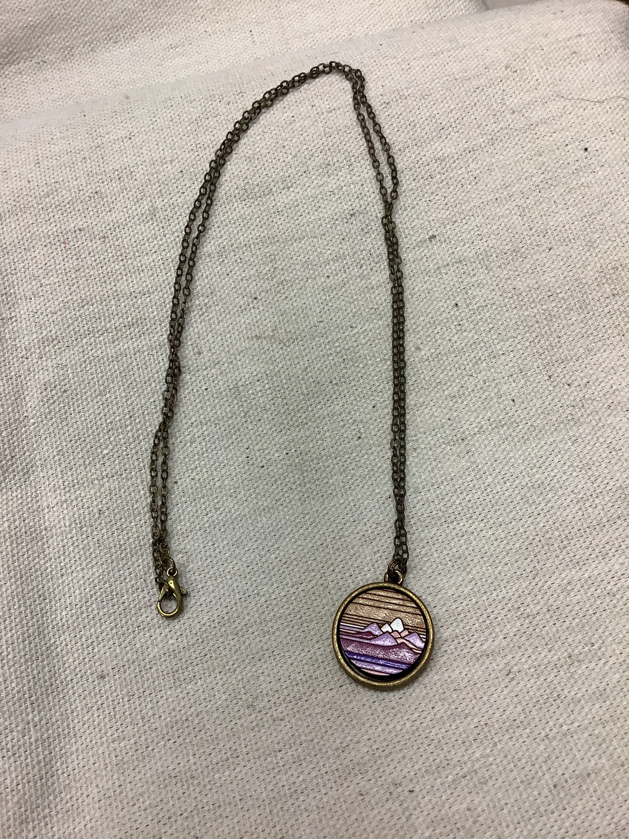 Sick Chick Purple Mountain Necklace #21