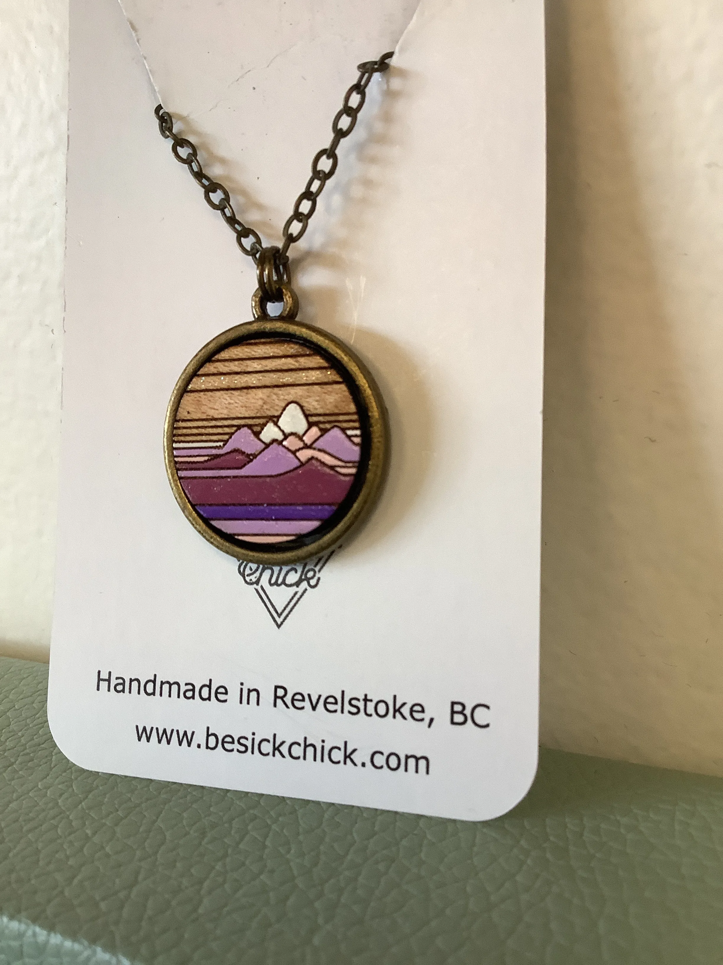Sick Chick Purple Mountain Necklace #21