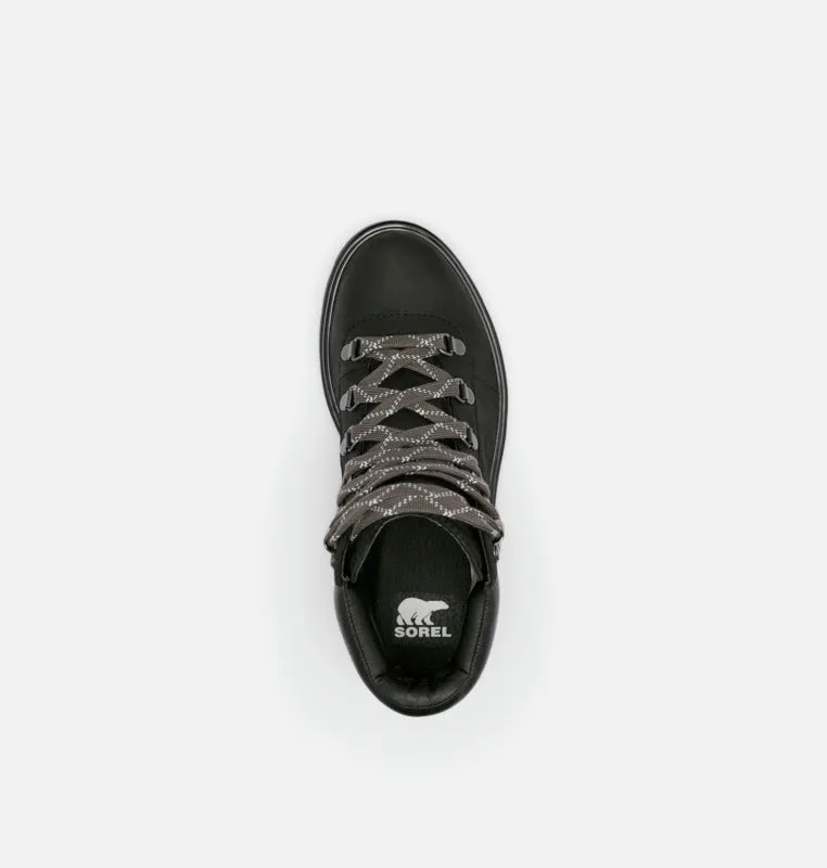 SOREL WOMEN'S LENNOX HIKER STKD BOOT-BLACK, GUM 2