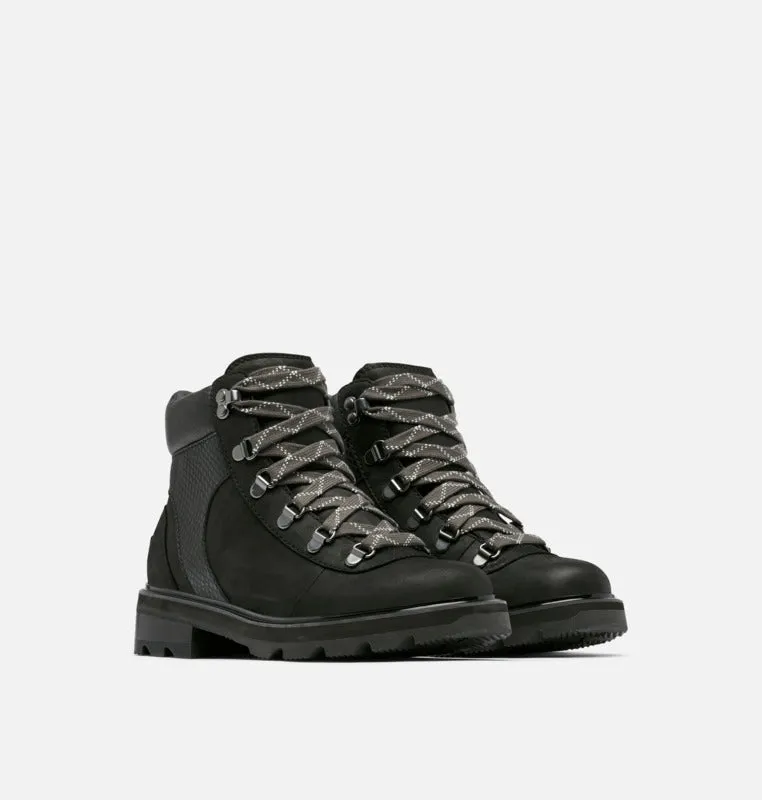 SOREL WOMEN'S LENNOX HIKER STKD BOOT-BLACK, GUM 2