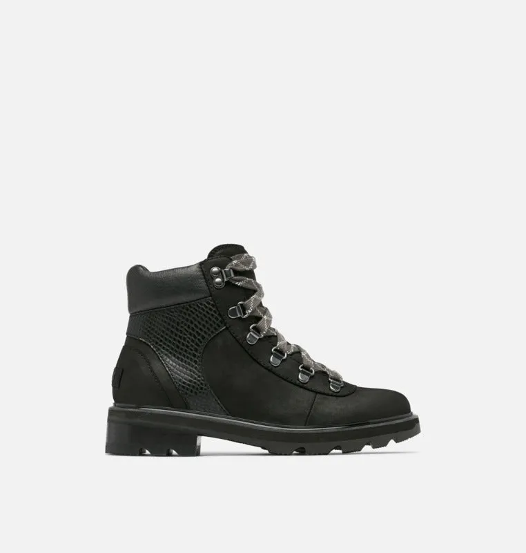 SOREL WOMEN'S LENNOX HIKER STKD BOOT-BLACK, GUM 2