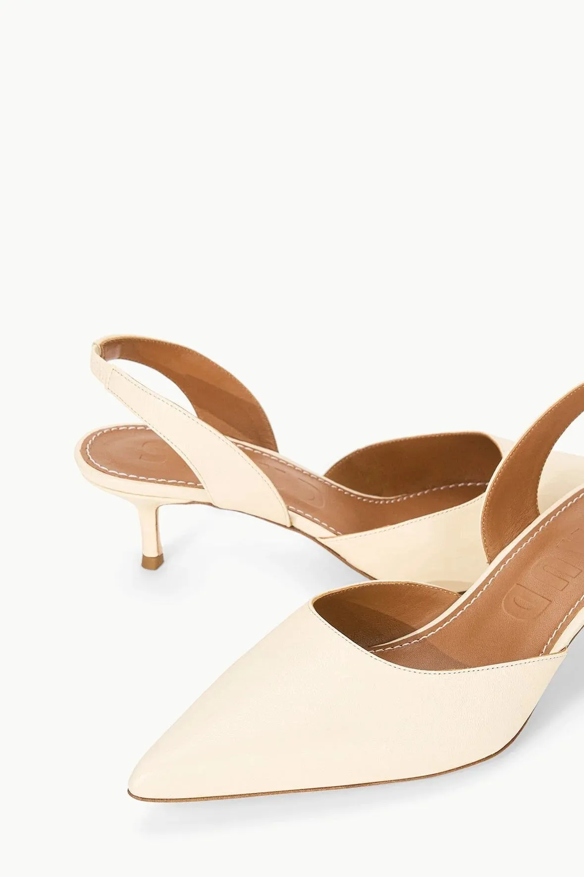 Staud - Sebastian Slingback Cream