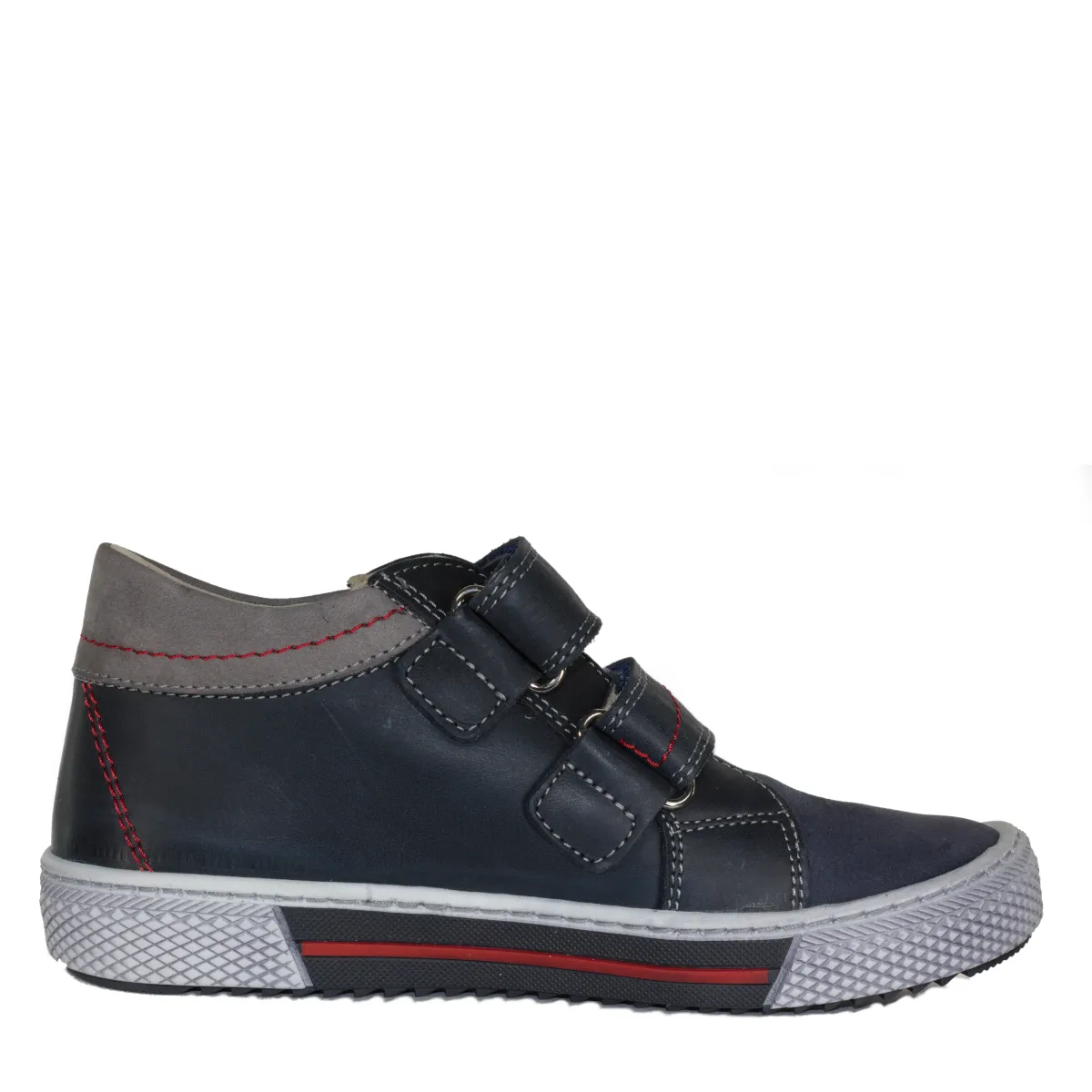 Szamos kid boy sneakers blue with white lightning decor big kid size