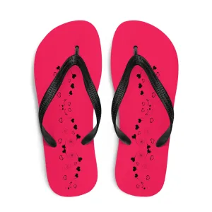 Tiny Hearts Design Flip-Flops