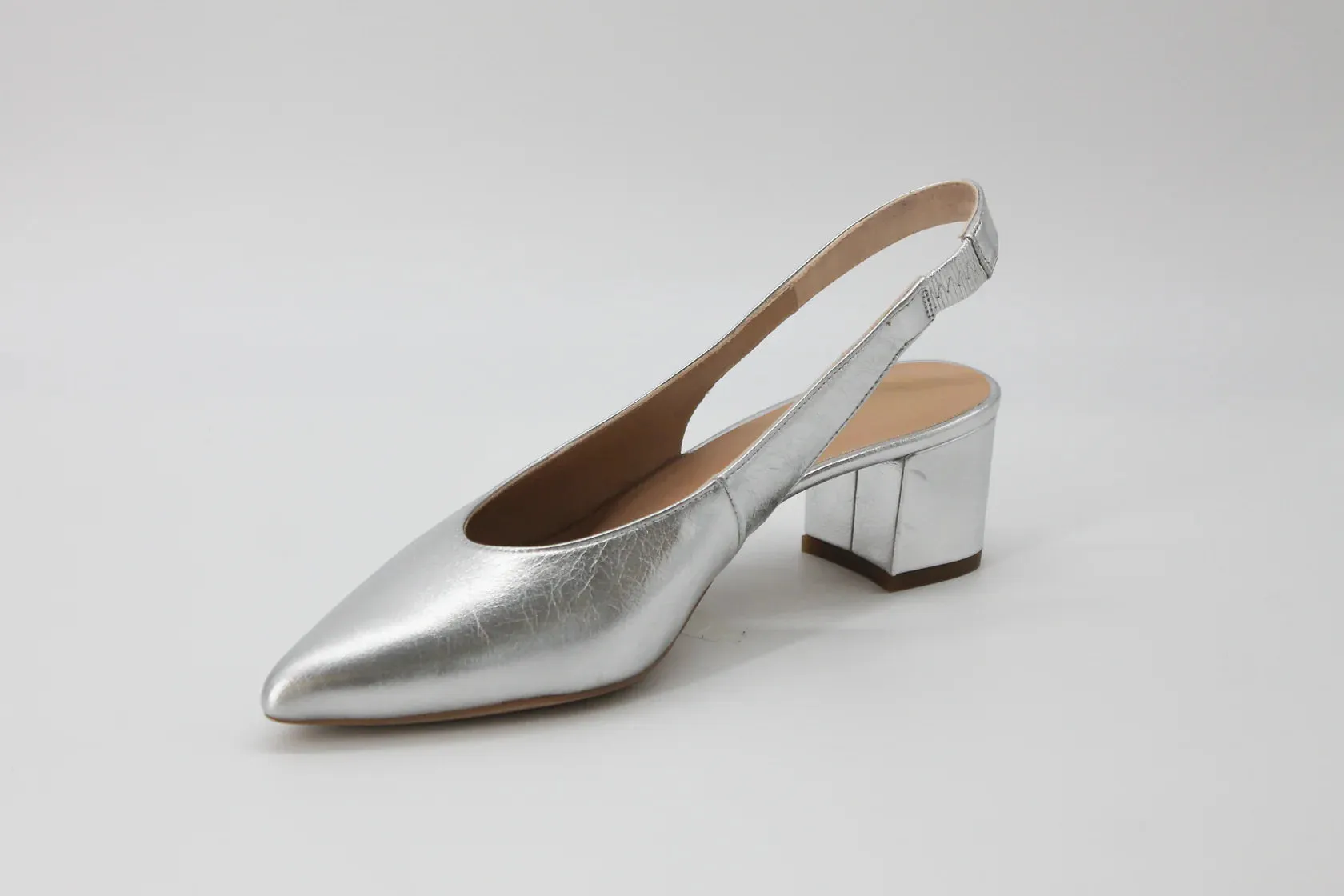 Unisa JENSEN slv spiss slingback med hel