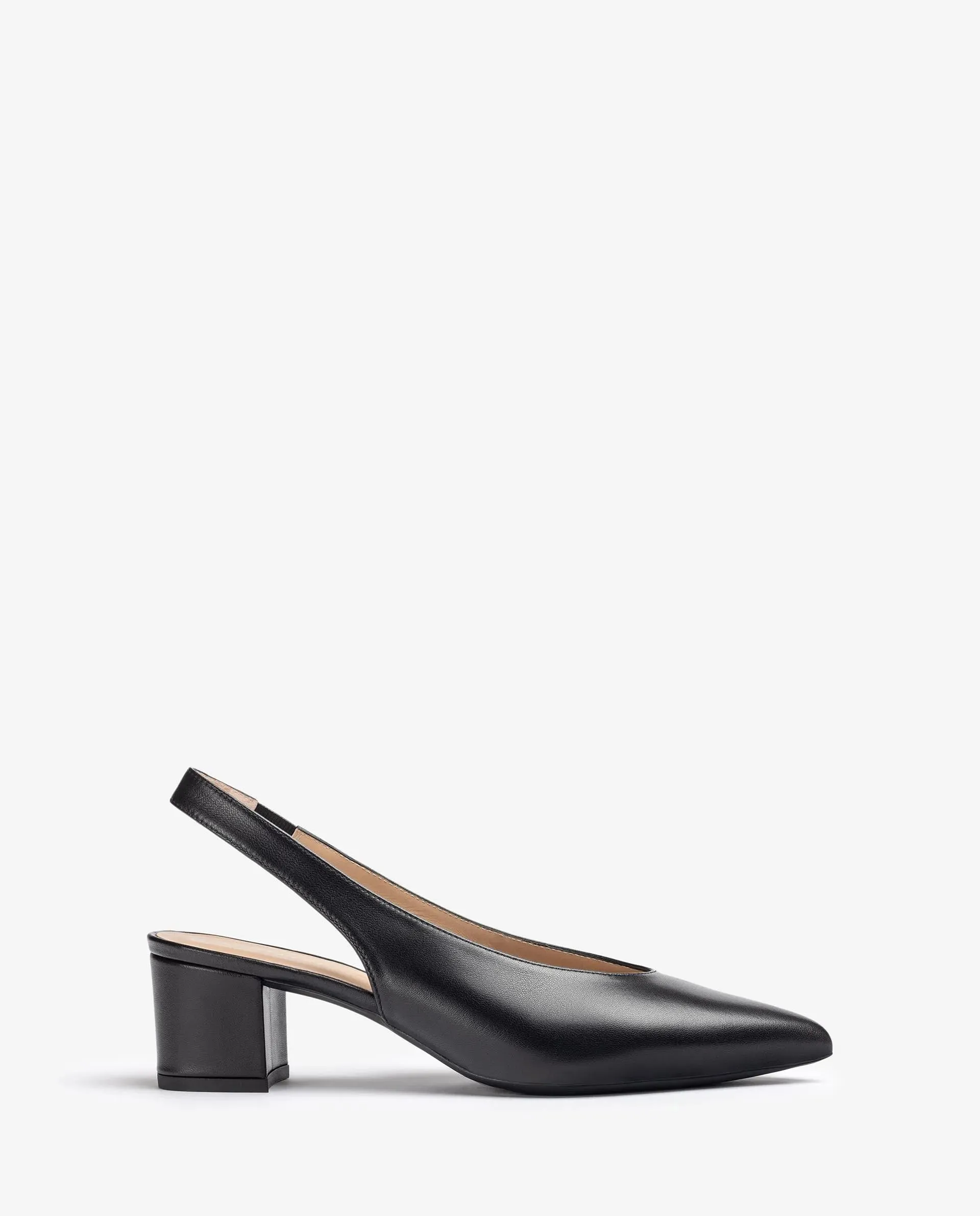 Unisa JENSEN sort spiss slingback