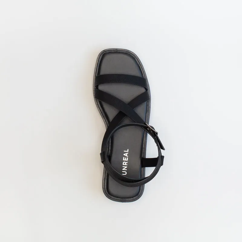 Unreal Women Flatform X-Over Sandal _ 150681