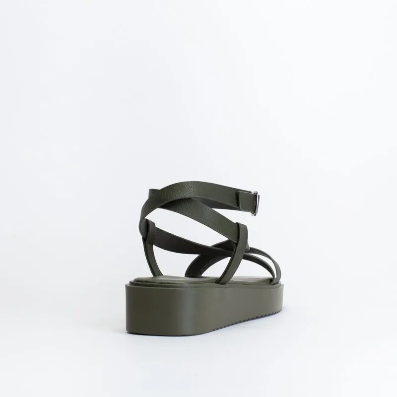 Unreal Women Flatform X-Over Sandal _ 150681