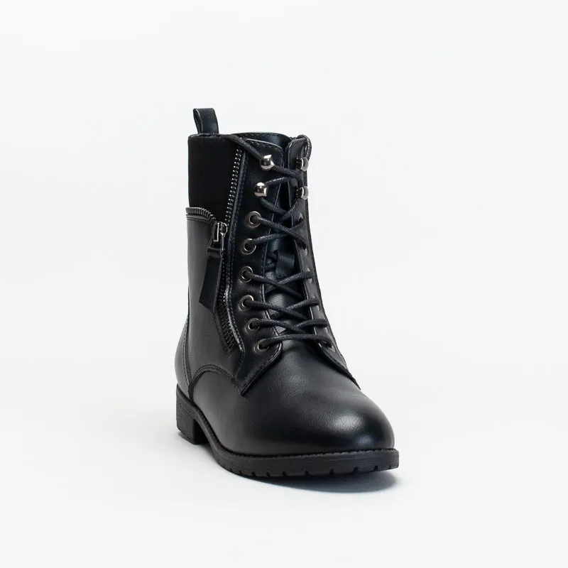 Unreal Women Zip  Military Boot _ 146886