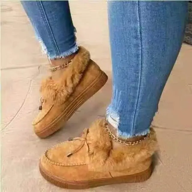 Warm Moccasin Slipper Boots