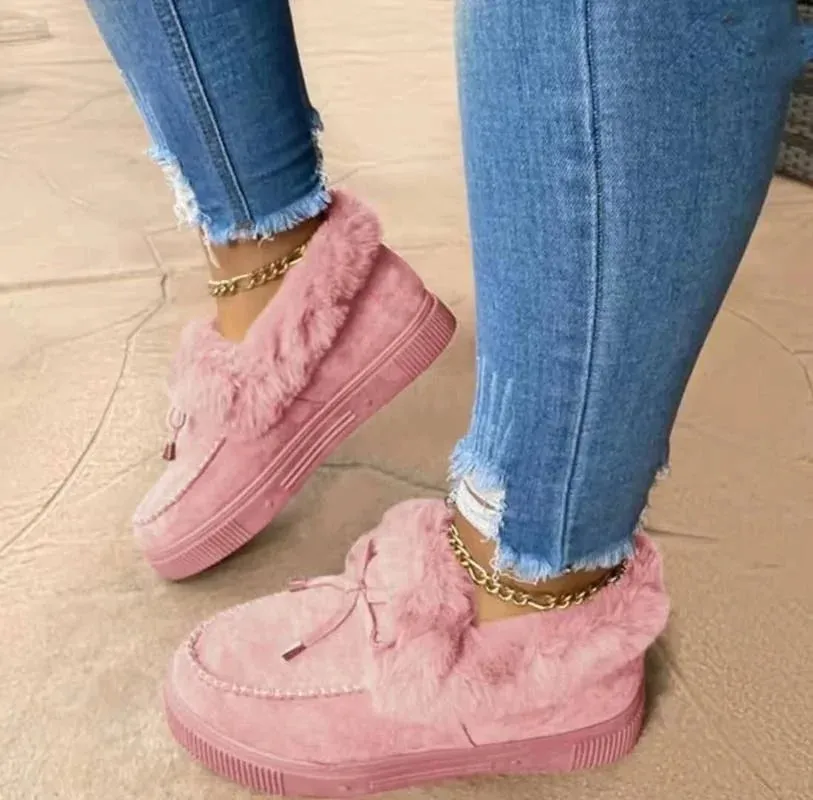 Warm Moccasin Slipper Boots