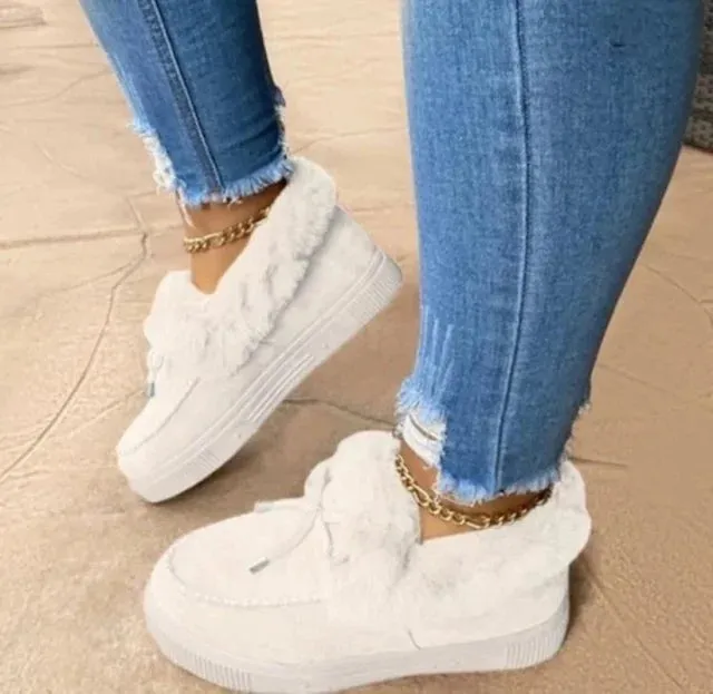 Warm Moccasin Slipper Boots