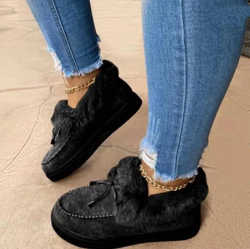 Warm Moccasin Slipper Boots