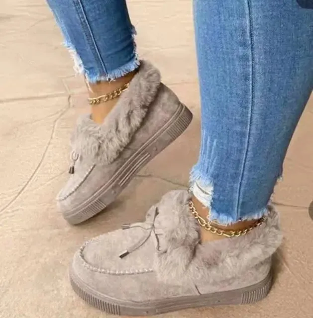 Warm Moccasin Slipper Boots