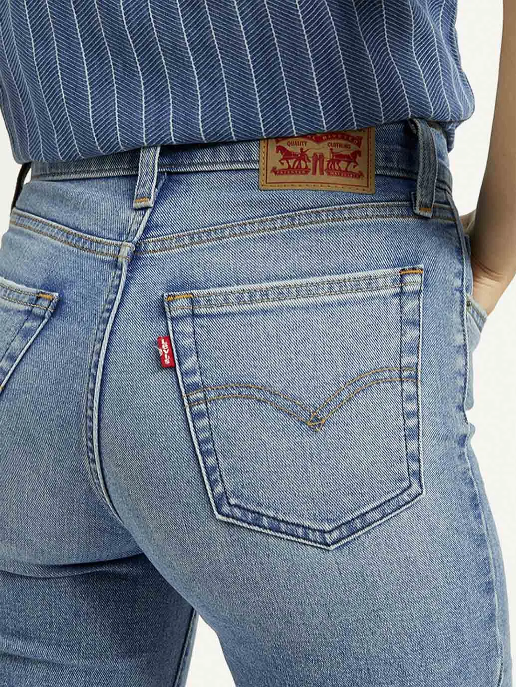 Women's High Rise Light Blue Skinny Jeans
