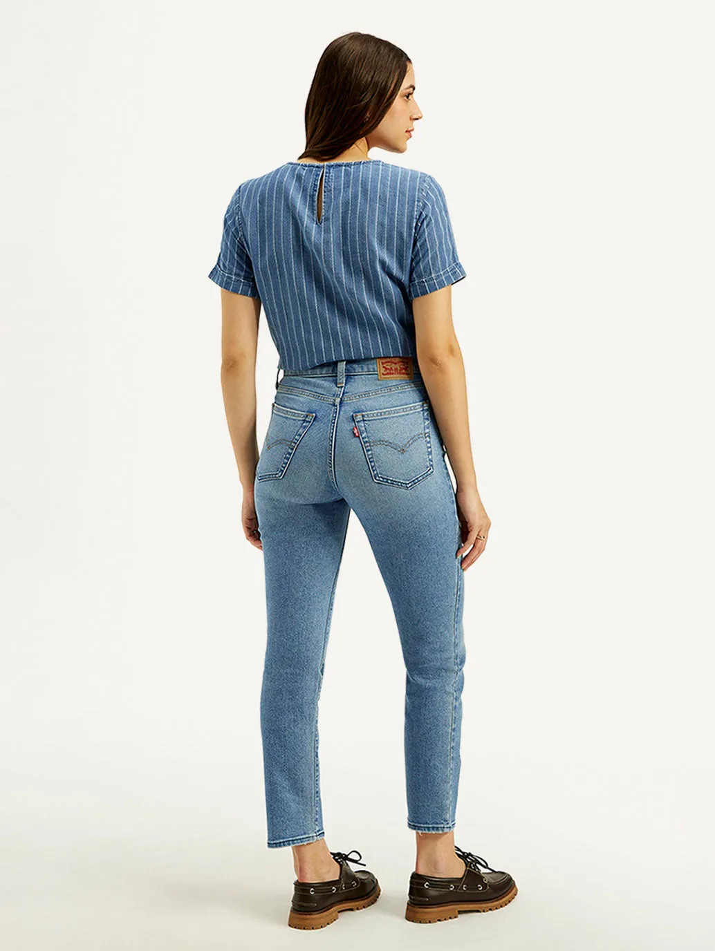 Women's High Rise Light Blue Skinny Jeans