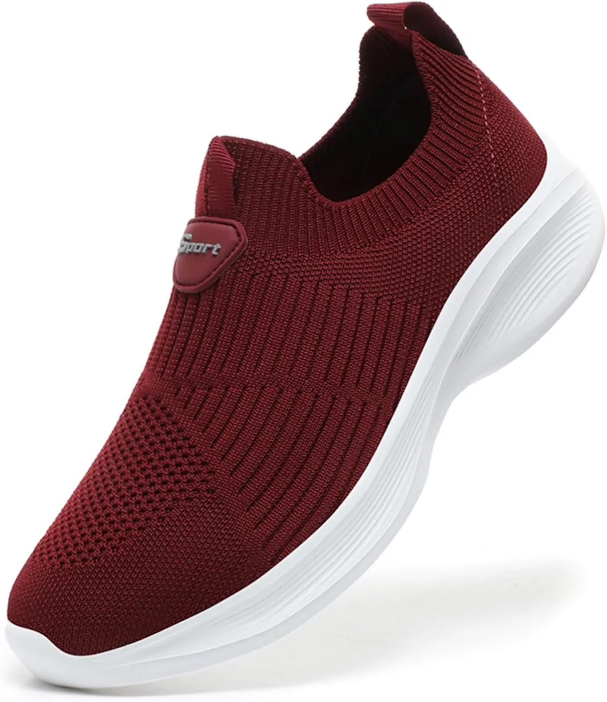 Womens Slip on Sneakers Womens Walking Shoes Non Slip Gym Workout Shoes Casual Breathable Mesh Shoes for Women