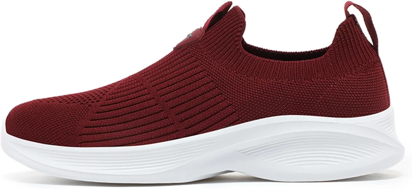 Womens Slip on Sneakers Womens Walking Shoes Non Slip Gym Workout Shoes Casual Breathable Mesh Shoes for Women