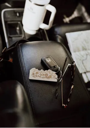 WOODEN MOUNTAIN KEYCHAIN