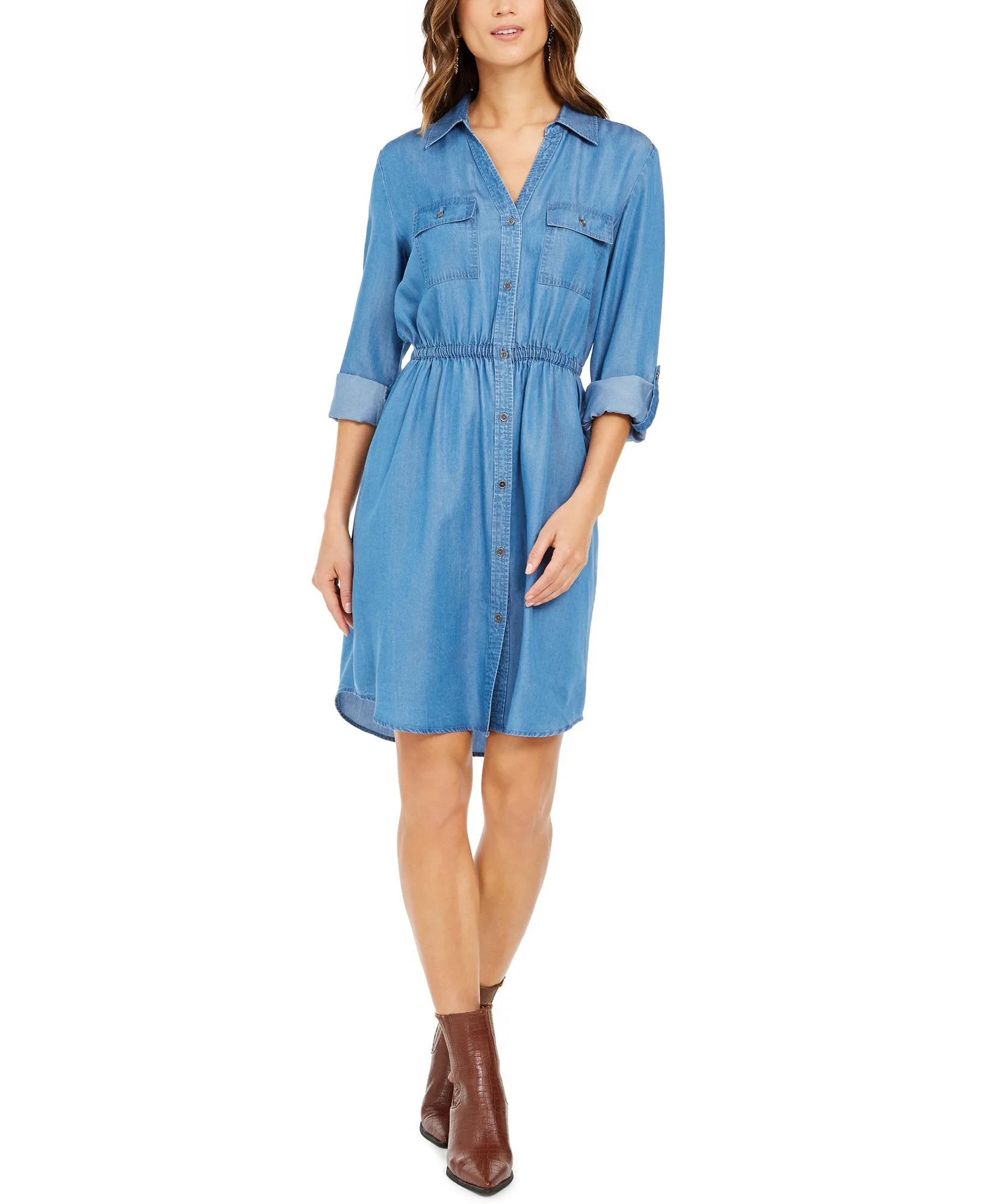 Woven Utility Dress